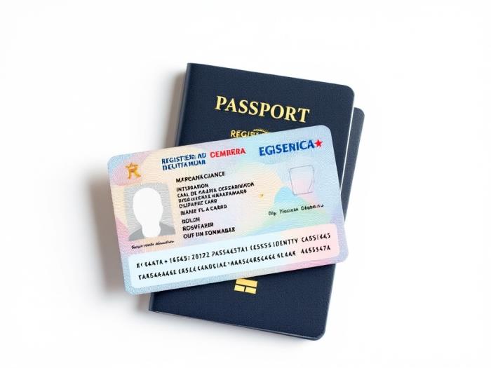 Registre de Passaport o DNI